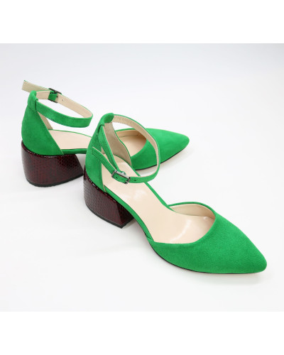 Босоніжки яскраво-зеленого кольору Арт. 657-4/w324Ок