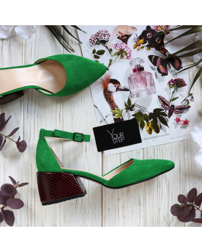 Босоніжки яскраво-зеленого кольору Арт. 657-4/w324Ок