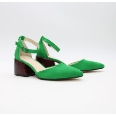 Босоніжки яскраво-зеленого кольору Арт. 657-4/w324Ок