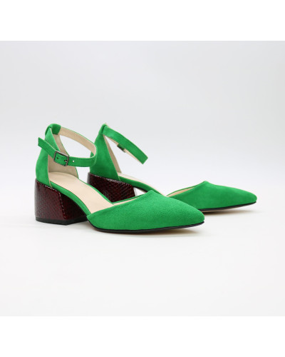 Босоніжки яскраво-зеленого кольору Арт. 657-4/w324Ок