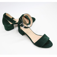 Босоніжки з замші на підборах Арт.: 615-3/415-32Ок