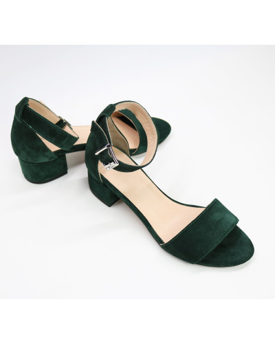 Босоніжки з замші на підборах Арт.: 615-3/415-32Ок