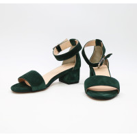 Босоніжки з замші на підборах Арт.: 615-3/415-32Ок