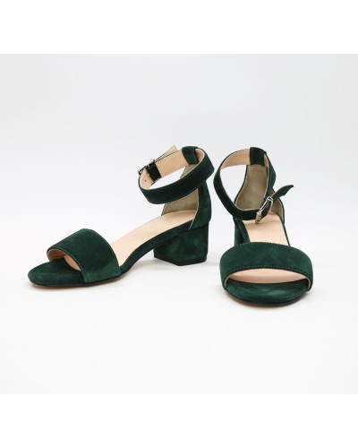 Босоніжки з замші на підборах Арт.: 615-3/415-32Ок