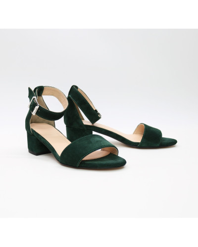 Босоніжки з замші на підборах Арт.: 615-3/415-32Ок