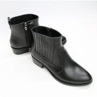 Черевики із чорної шкіри Арт. 306-4