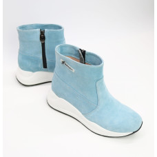 Ботинки из голубой замши Арт. 218-2/21954