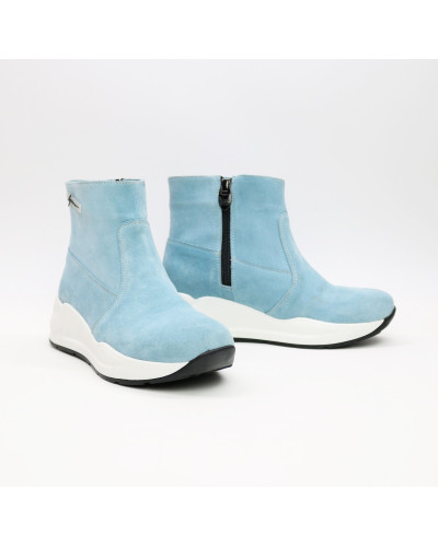 Ботинки из голубой замши Арт. 218-2/21954