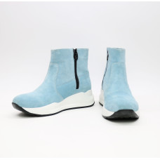 Ботинки из голубой замши Арт. 218-2/21954