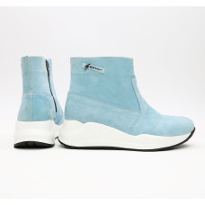 Ботинки из голубой замши Арт. 218-2/21954