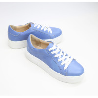 Кеди із блакитної шкіри Арт. 15-5/192