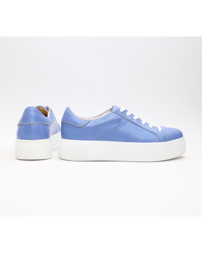 Кеди із блакитної шкіри Арт. 15-5/192