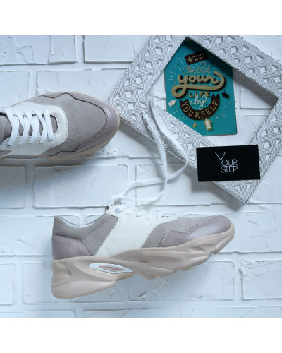 Кросівки із замші та шкіри Арт. Kr-4/188