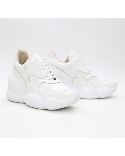 Білі лакові кросівки Арт. 218-1/21061