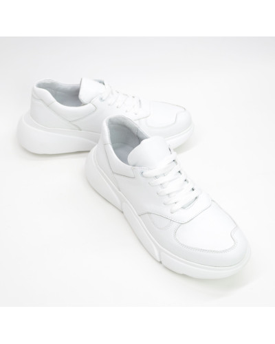 Кроссовки из белой кожи Арт. 15-2(Ar)