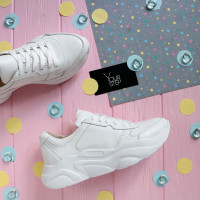 Білі кросівки з натуральної шкіри Арт. Т-3/21913