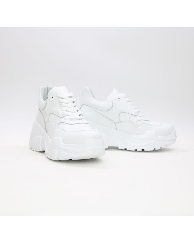 Кросівки білого кольору на масивній підошві Арт. 218-1/21950