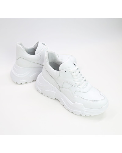 Кросівки білого кольору на масивній підошві Арт. 218-1/21950