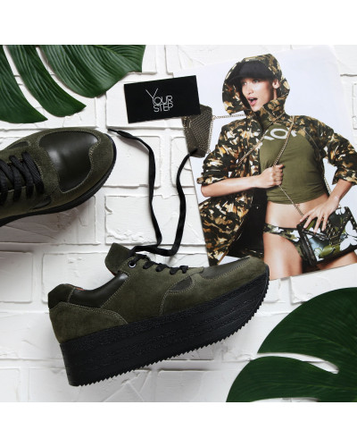 Кросівки зі шкіри та замші Арт. 15-2/21873