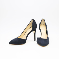 Туфлі-човники з синього велюру Арт. 35-5/60Ок