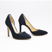Туфлі-човники з синього велюру Арт. 35-5/60Ок
