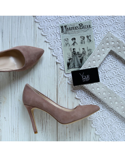 Туфлі-човники кольору капучино Арт. 35-1/60Ок