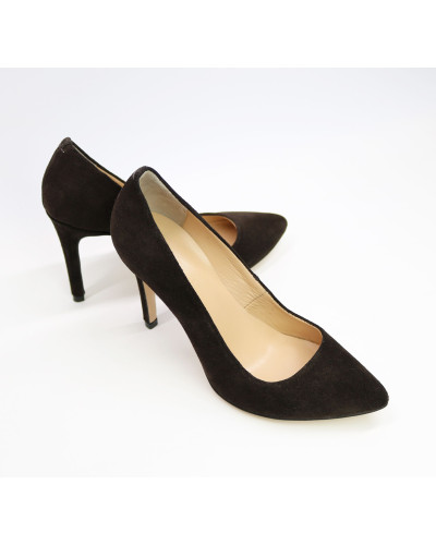 Туфлі-човники кольору шоколад Арт. 35-1/60Ок