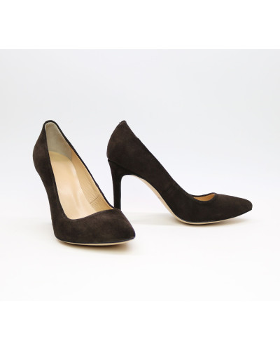 Туфлі-човники кольору шоколад Арт. 35-1/60Ок