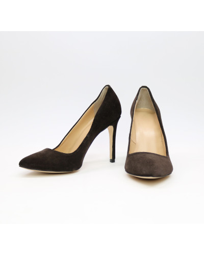 Туфлі-човники кольору шоколад Арт. 35-1/60Ок