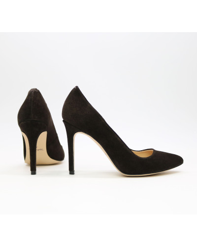 Туфлі-човники кольору шоколад Арт. 35-1/60Ок