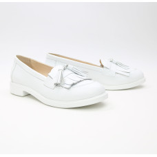 Лофери із білої шкіри Арт. 05-15(Ms)