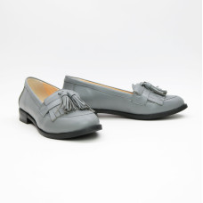 Лофери із сірої шкіри Арт. 05-15 (Mar4)