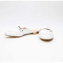 Белые кожаные мюли Арт. 156-2/33-2578