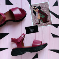 Шкіряні сандалі на липучках Арт. 10-24/193