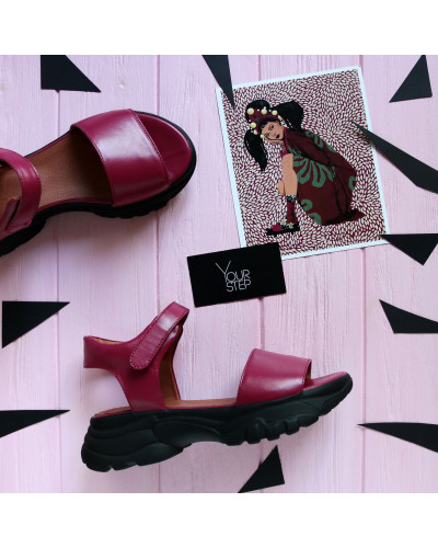 Шкіряні сандалі на липучках Арт. 10-24/193