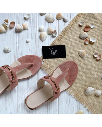 В'єтнамки з замші з фурнітурою Арт. 10-32/33-2578