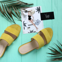 Шльопанці жовтого кольору Арт. 10-7