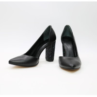 Туфлі-човники з чорної шкіри Арт. 35-5/24Ок