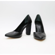 Туфлі-човники з чорної шкіри Арт. 35-5/24Ок