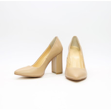 Туфлі-човники з карамельної шкіри Арт. 35-1/44Ок