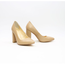 Туфлі-човники з карамельної шкіри Арт. 35-1/44Ок