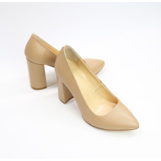 Туфлі-човники з карамельної шкіри Арт. 35-1/44Ок