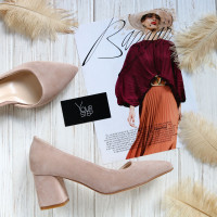 Туфлі-човники з замші Арт. 657-2/47Ок