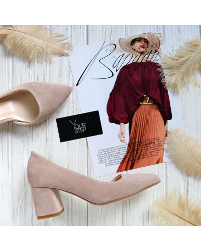 Туфлі-човники з замші Арт. 657-2/47Ок