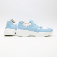 Кросівки з блакитної замші Арт. 15-2/176