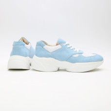 Кросівки з блакитної замші Арт. 15-2/176