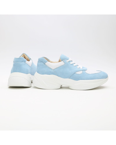 Кросівки з блакитної замші Арт. 15-2/176