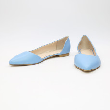 Балетки блакитного кольору з гострим носом Арт.: 17-4