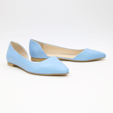 Балетки блакитного кольору з гострим носом Арт.: 17-4