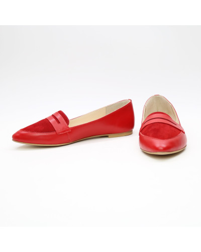 Балетки червоного кольору Арт. 16-3